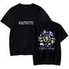 Katseye Merch Sad Tshirt Neutral Fashion Pop Music Short Sleeve Shirt Sportswear Street Cool Summer Fashion Tshirt Decoration