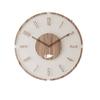 Creative transparent floating digital wall clock,3D wood grain, modern home decoration wall clock background wall
