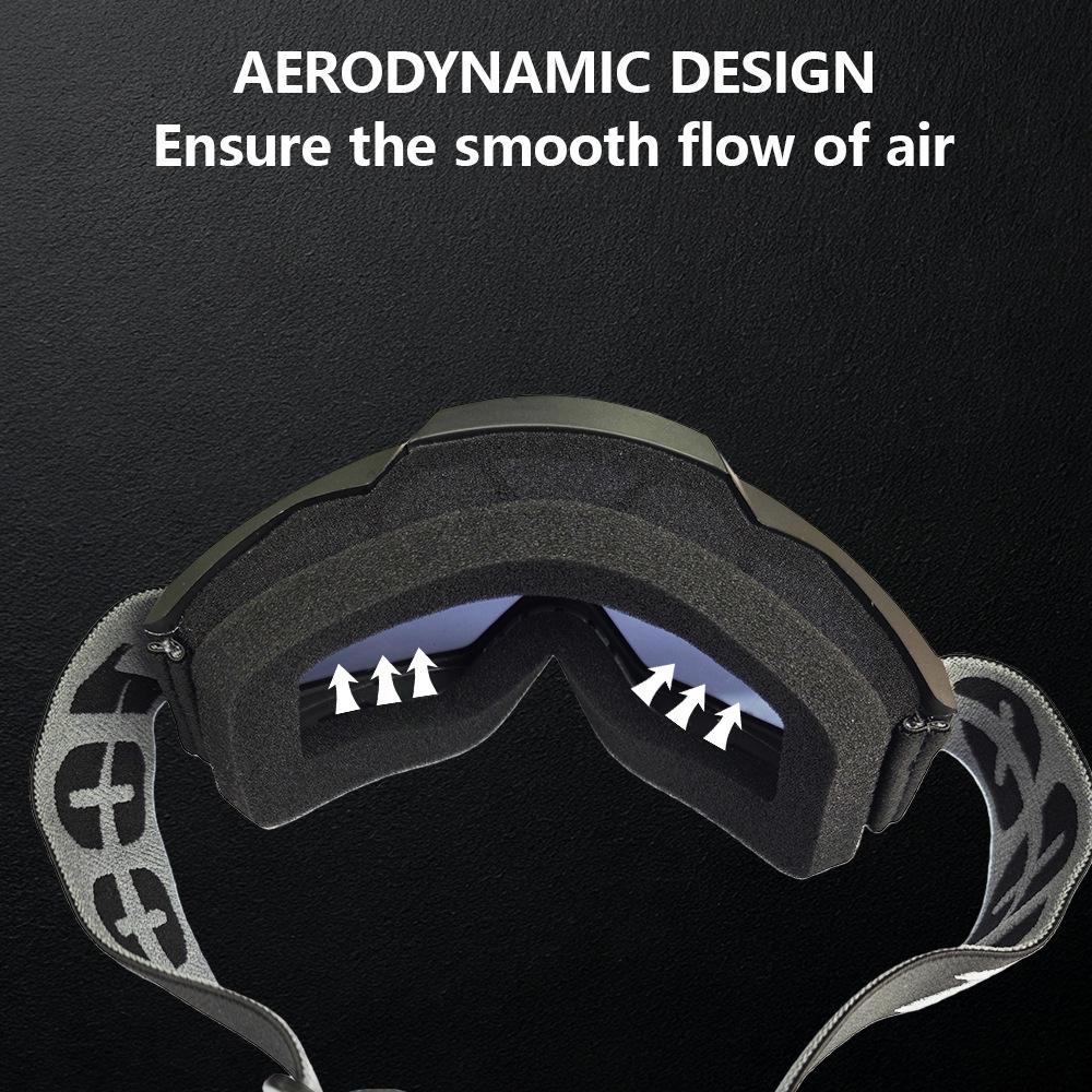 Motorcycle Off-road Helmet Goggles, Outdoor Riding Glasses, Sports Windproof Ski Goggles
