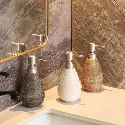 Creative Retro Style Ceramic Press Type Soap Dispenser With Pump Hand Soap Bottle Suitable For Bathrooms Kitchen Toilets ZG76