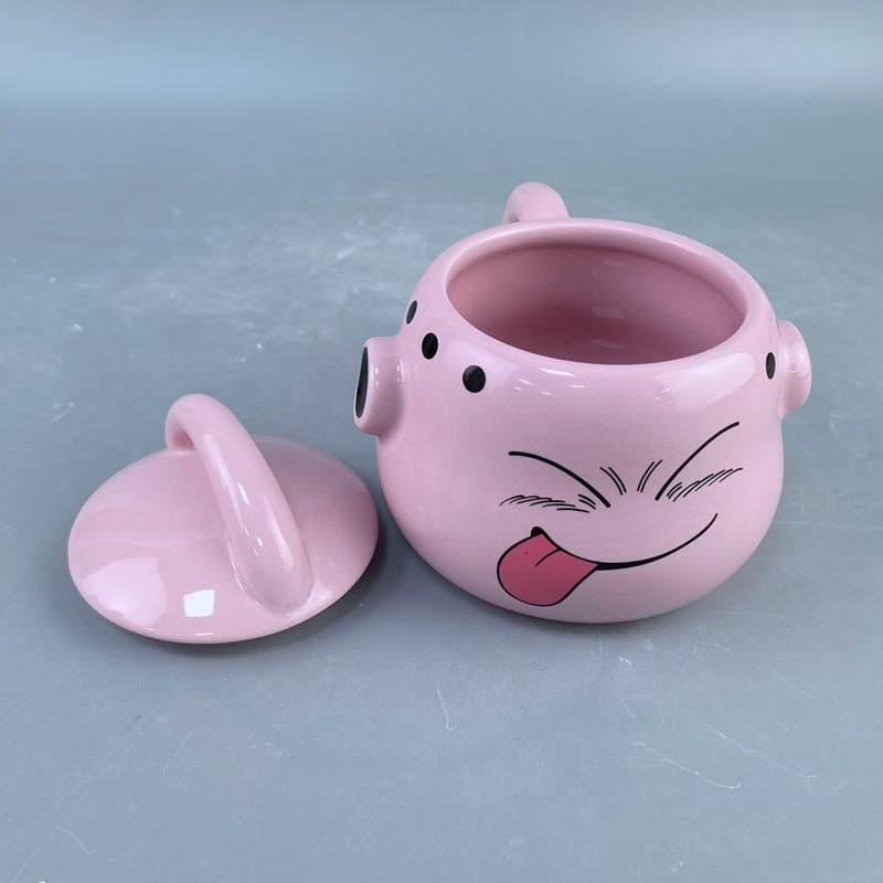 Majin Buu Mug Ceramic Cup Creative Personalized Shape Coffee Cup Breakfast Cup with Lid Model
