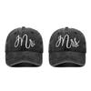 2024 Retro Embroidered Mr. and Mrs. Distressed Baseball Cap - Hip Hop Dad Hat
