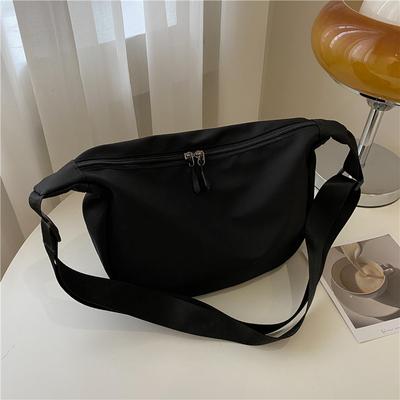 Tasche Damen 2024 neue Frühlings- und Sommerflut koreanische Version große Kapazität Umhängetasche lässig und leicht Oxford-Stoff einfache Knödeltasche