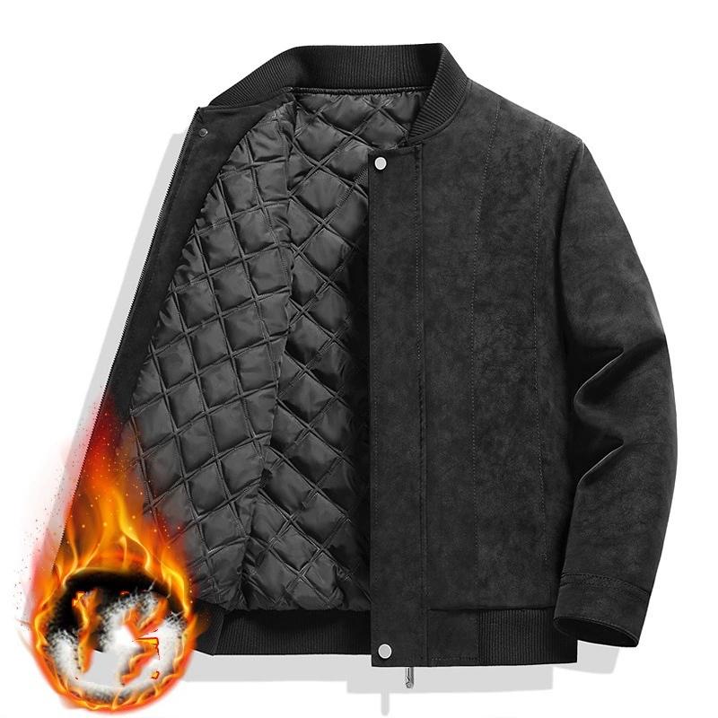 Big Size 8XL Suede Leather Jacket