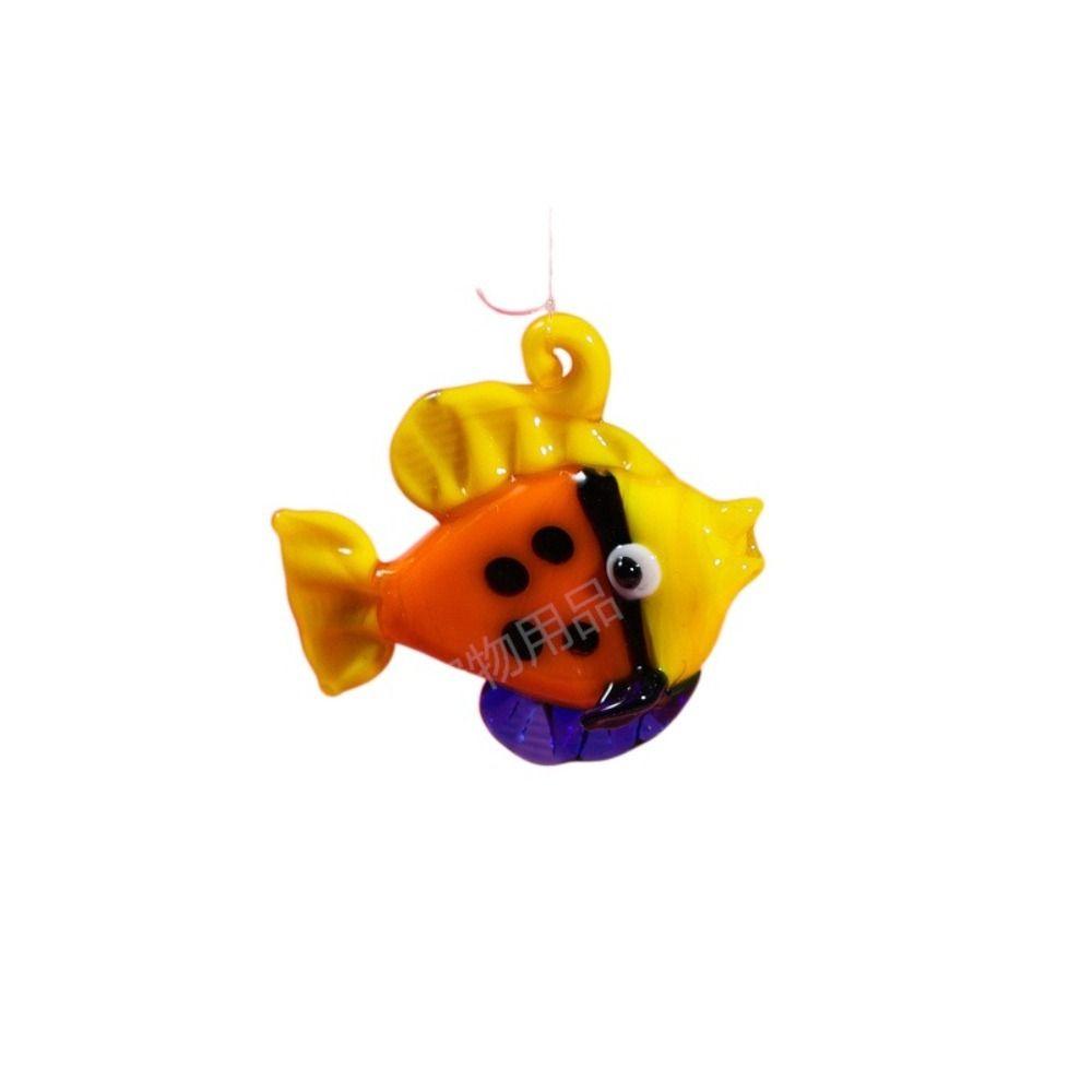 Ocean Aquarium Decor Glass Mini Figurine Pendant New Floating Marine Animal  Fish Tank