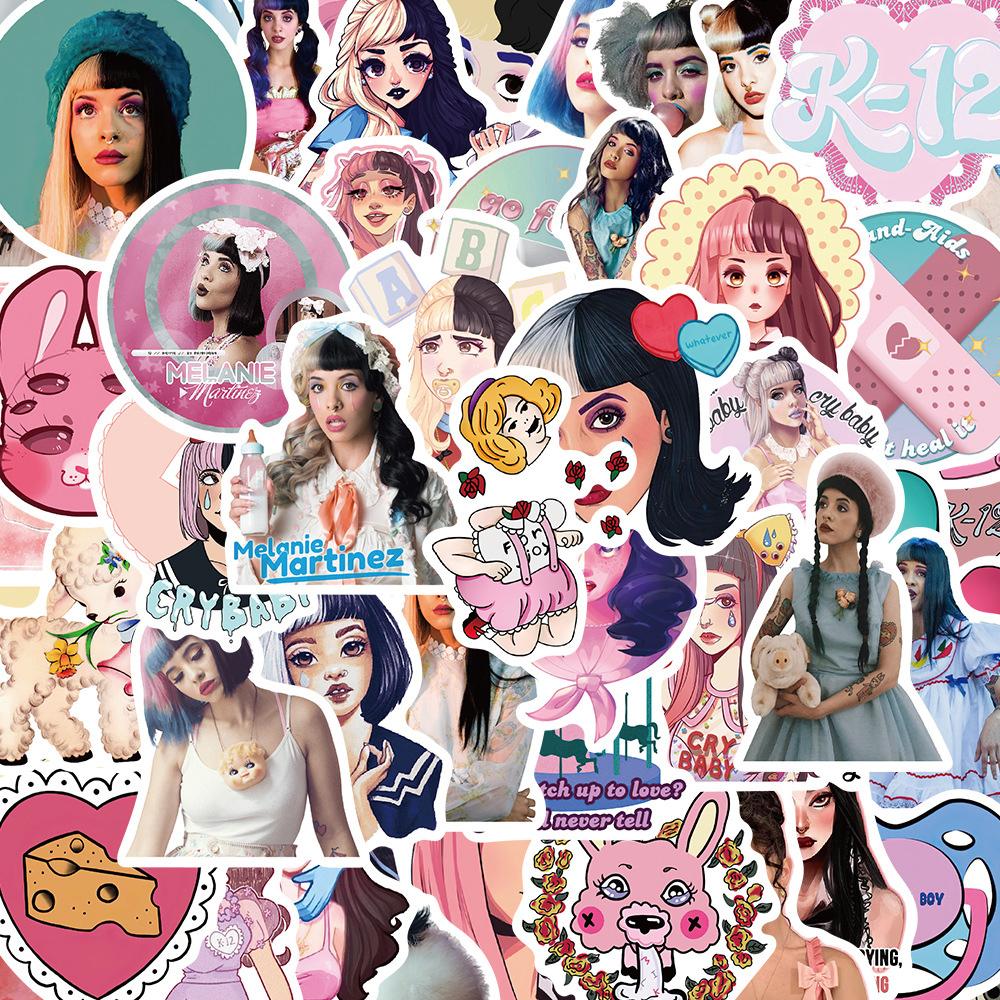 10/30/50pcs Singer Melanie Martinez Cartoon Stickers Aesthetic DIY Guitar Phone Scrapbook Suitcase Cute Graffiti Decals Toy Gift