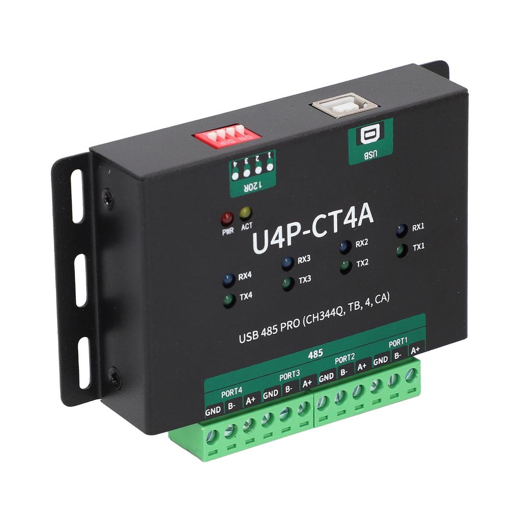 USB auf 4-fach für RS485 Konverter-Adapter Industriequalität Isoliertes USB Serielles Port-Modul für CH344Q Chipsatz