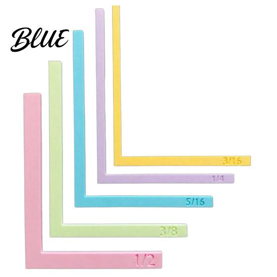 Professional Card Making Alignment Tool 5 Pcs Paper Crafting Guides with Storage Case Precision Layering Matting Multi-size for Spacers Color-Coded