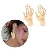 Palms Hand Shaped Stud Earrings Simple Unique Ear Stud Temperament Jewelry Gift