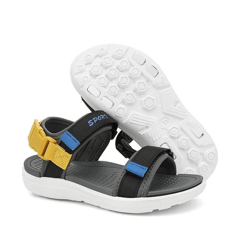 

30-38 girl s Summer Fashion Trend Student Outdoor Beach Shoes Casual Sandals Slippers for Boys 38 сірий