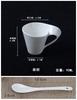 Tazza da caffè in porcellana bianca europea Tazza da caffè in ceramica Tazza da caffè espresso Tazza da colazione Tazza da dessert Tazza da tè Coppia Regalo Accessori per la casa