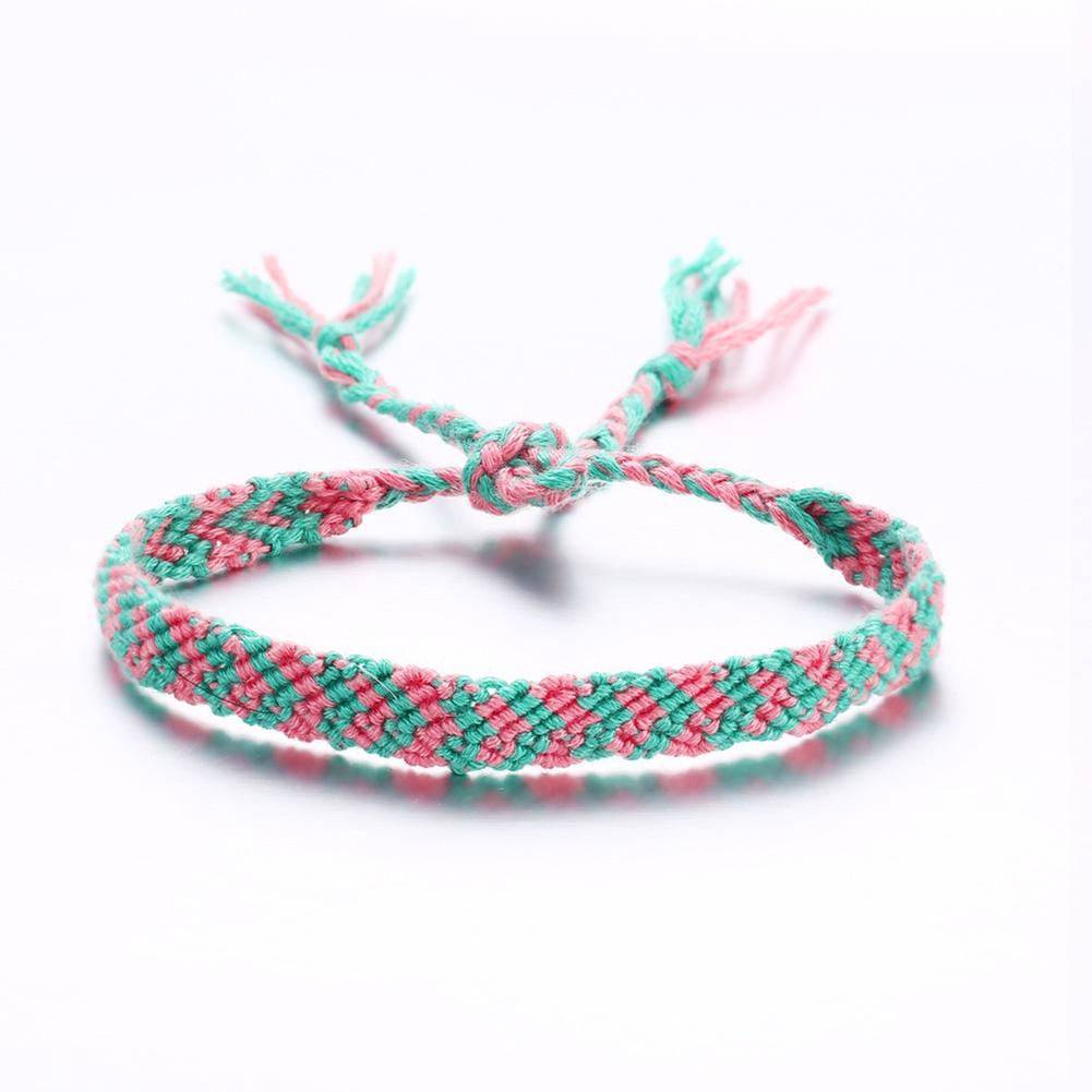 Men Women Bohemian Anklet Hand Knitting Colour Rope Anklet