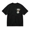 Women's Trend Classic T-Shirt Whisk Spatula Heart Spoon Design Black Cotton Tee