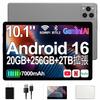 Tablet Android 16 Bvlary X95 Tablet 6000mAh 5G WiFi Rosto YouTube Widevine L1 Tablet com Capa - Modelo Wi-Fi de 10 polegadas, 20GB+256GB+2TB Expansível, Tipo-C
