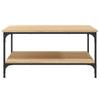 VidaXL Table basse chêne sonoma 80x80x40 cm bois d'ingénierie 832839