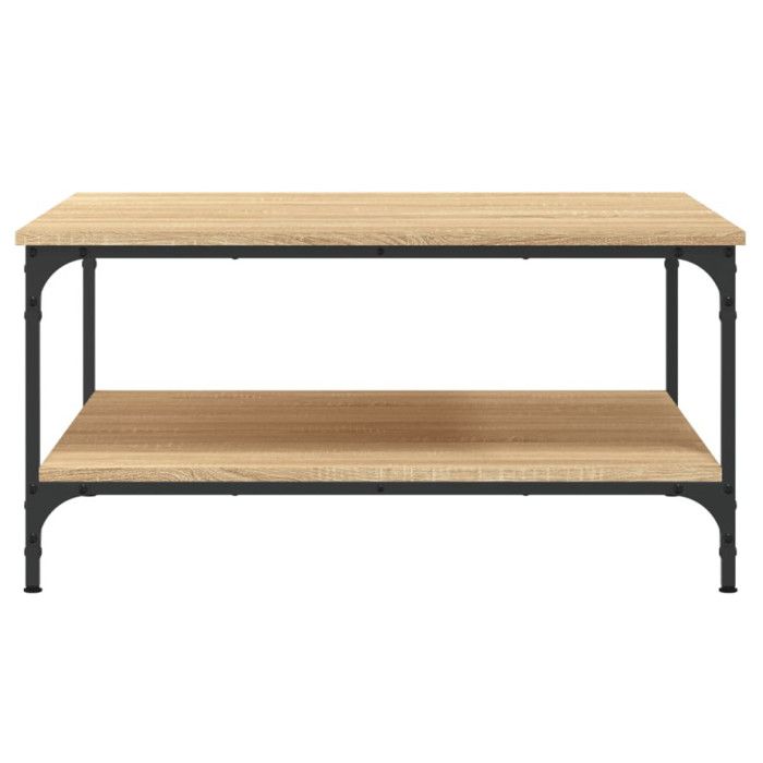 VidaXL Table basse chêne sonoma 80x80x40 cm bois d'ingénierie 832839