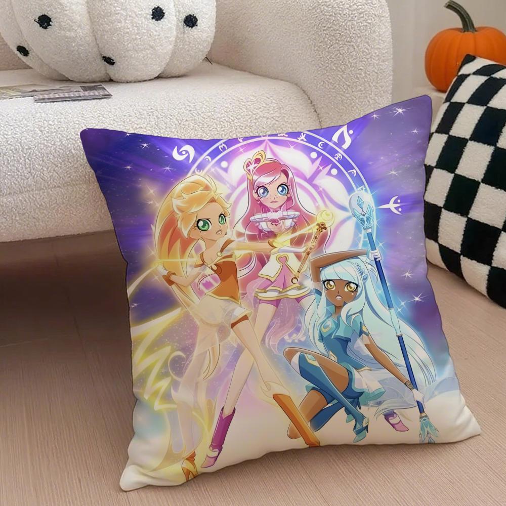 Anime TV LLoliRock Cushion Cover Throw Pillow Cover Hidden Button Durable Polyester Chair Cushion