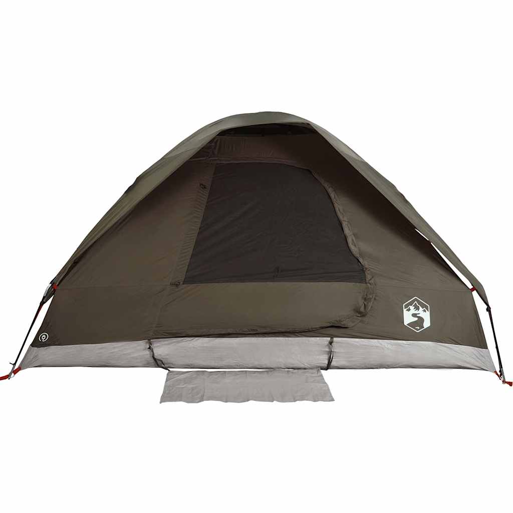 Vidaxl Tourist Tent, 2-Person, Dome, Brown, Waterproof
