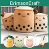 Adorable Bubble Tea Boba Cup Plush Pillow Cushion For Cozy Softness In 4 Sizes