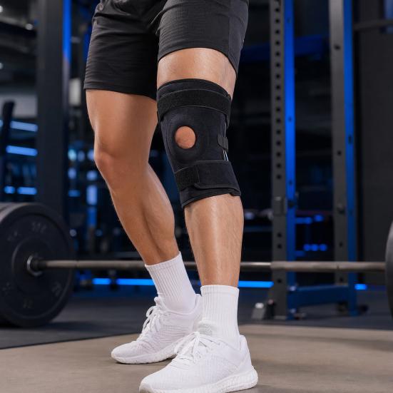 Knee Brace for Men Women, Knee Compression Sleeve with Adjustable Strap, Patella Gel Pad, Sports Knee Support for Meniscus Tear, Arthritis, Joint