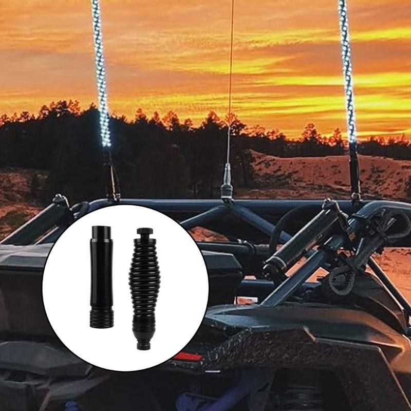 Automotive LED Whip Lights Spring Mounting Base Vibration Damping Technology And Weatherproof Paint Finish