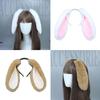 Modisches Stirnband Cartoon Kopfschmuck Plüsch Lange Hasenohren Haarreif Haaraccessoires für Frauen Mädchen Treffen