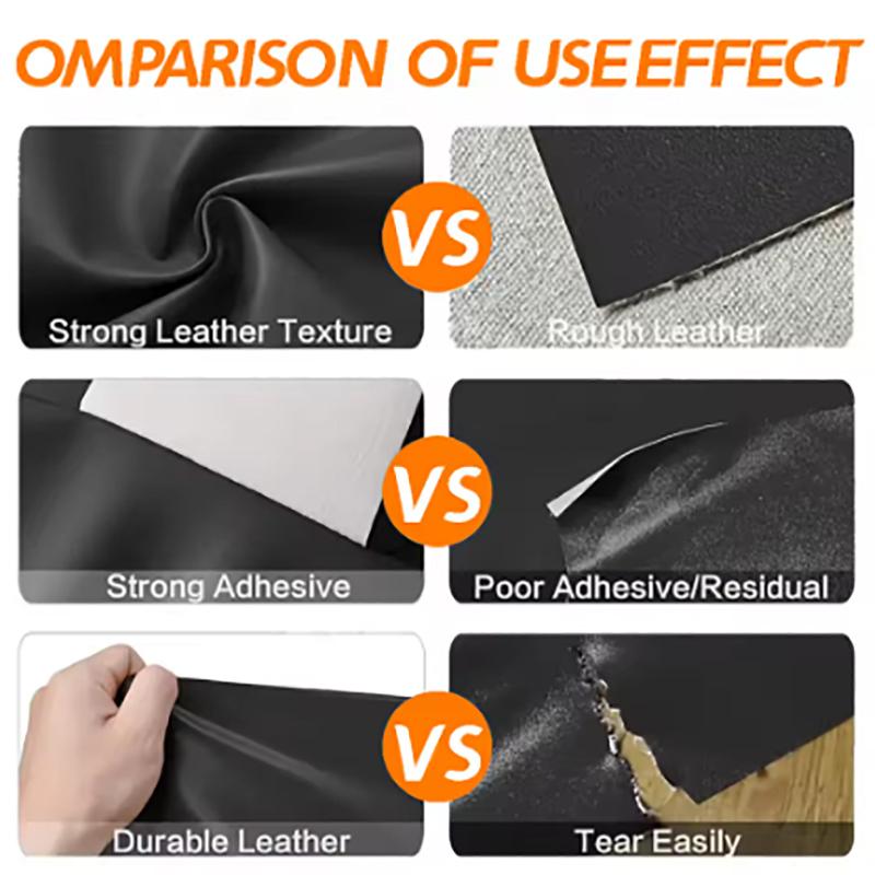 Self adhesive leather stickers for waterproof and stain resistant sofa repair can be DIY applied to leather furniture