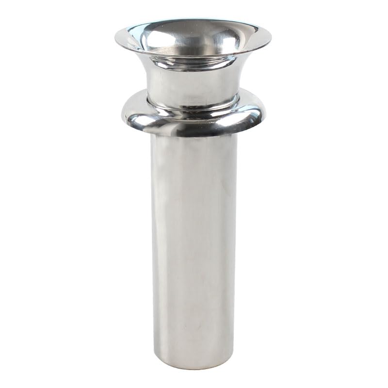 

Aylaat Gravestone Vase, High-Quality Stainless Steel, with Brim, Stone Insert, 131mm, Single Item, AYQS465C003