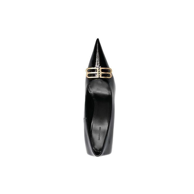 Balenciaga Square Knife Bb 80mm Pumps 'Black Shiny Lambskin' Women's 694712WBD821080