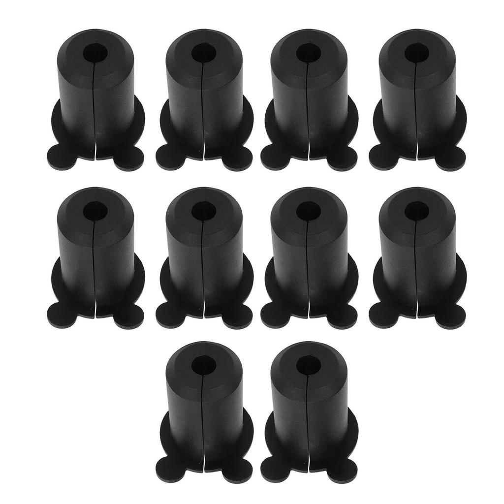 10PCS Satellite Cable Wall Grommet 25.4mm Silicon Ethernet Cable Bushing Wall Penetration Grommet for 1 Inch Hole Black