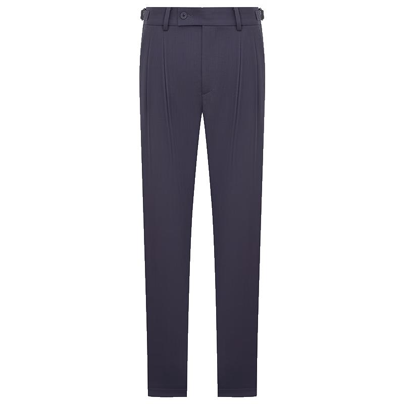 Baoxiniao Men s Heather Purple Slim Fit Business Casual Suit Trousers EBD233730 175A