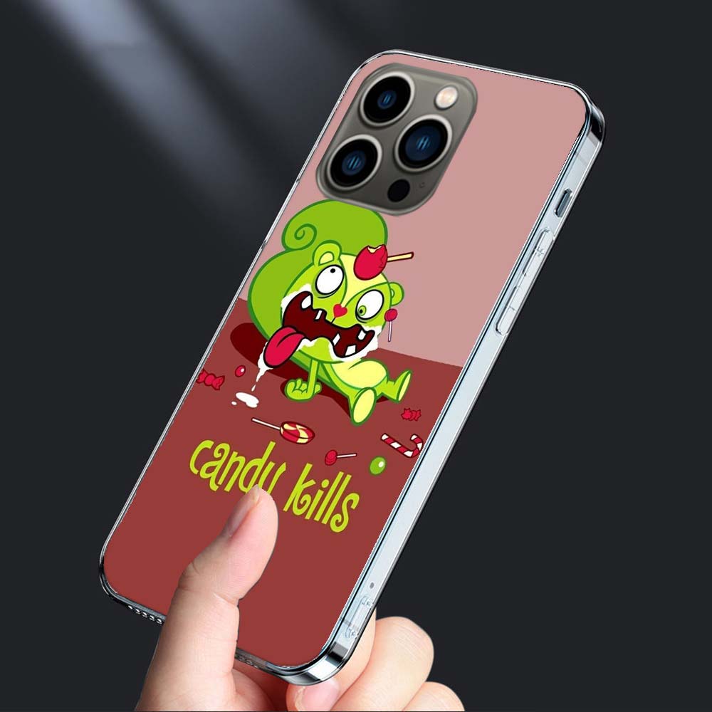 Happy Tree Friends Phone Case For Iphone 16E 15 Pro 14 Plus 17E 16 17 Pro Max Air 11 12 13 Mini Shockproof Capa Cute Cover TP