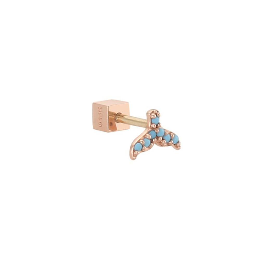 

LLOYD Heritage Whale Tail 14K Gold Half Piercing LPFG4043G 14k