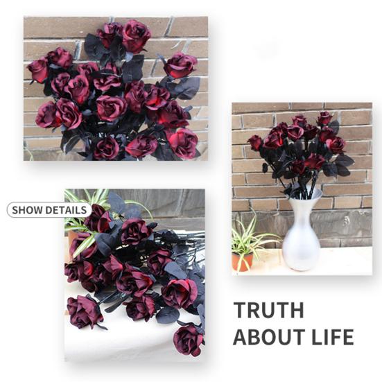 1Pc Smooth Surface Fake Flower Fadeless Plastic Wedding Props Artificial Plant