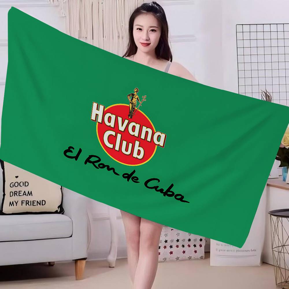 H-Havana C-Club Beach Towel Colorful Bath Towels for Girl Microfiber Quick Dry Custom Sand Free Beach Yoga Spa Gym Pool