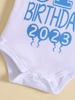 Cute Letter Pattern T-shirt Printed Clothes Boutique Baby Bodysuit One Piece Unisex Short Sleeve Suitable for Boys and Girls Baby