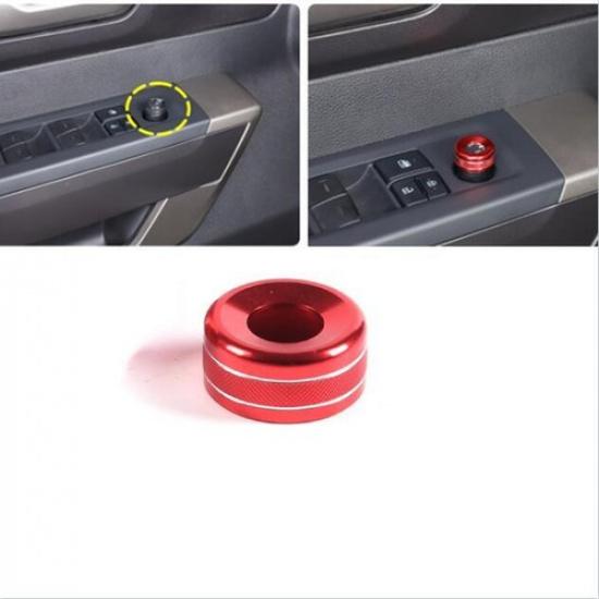 Red Aluminum Rearview Mirror Adjust Knob Cover For Toyota Tundra -2024