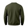 Men's Loose Fit Long Sleeve Crew Neck Sweatshirt Lightweight Fleece Pullover Casual Top for Everyday Wear