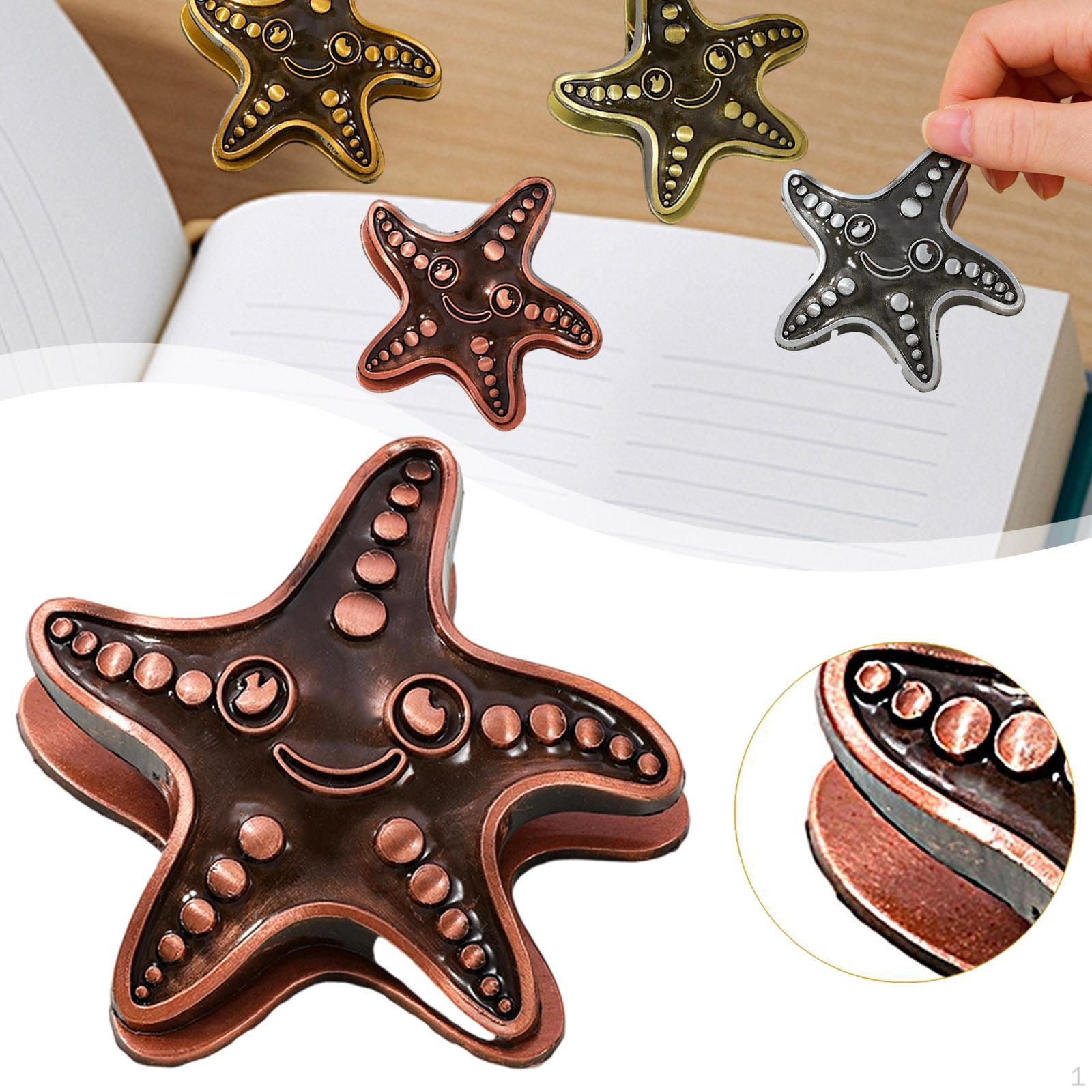 

Металлическая скрепка для книг Декоративный биндер Художественное произведение Нежный держатель страниц Бумага для планеров Книги Ancient Copper Color