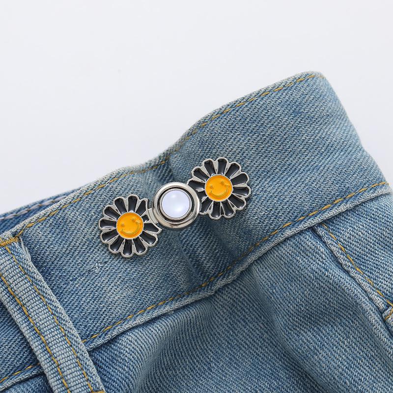 Daisy Waist-Cinching Detachable Buckle: Flatten & Reduce Large Waist Jeans Size