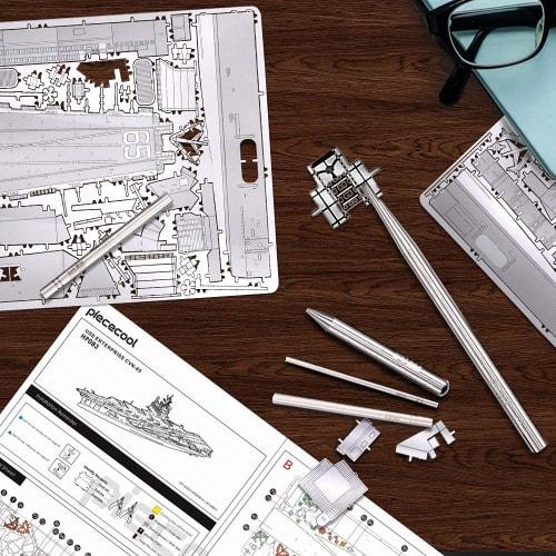 Piececool Metal 3D Puzzle Assembly Tool Set (6 Pieces) for Shaping, Folding, Bending, and Securing Recessed Joints