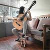 Guitar Footstool Made Of Wood. Classic Height-Adjustable Footrestbrand: Almi