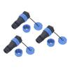 3 Pcs SP21 Aviation Connector 2 Pin IP68 Waterproof Rear Nut Connector AC500V 30A