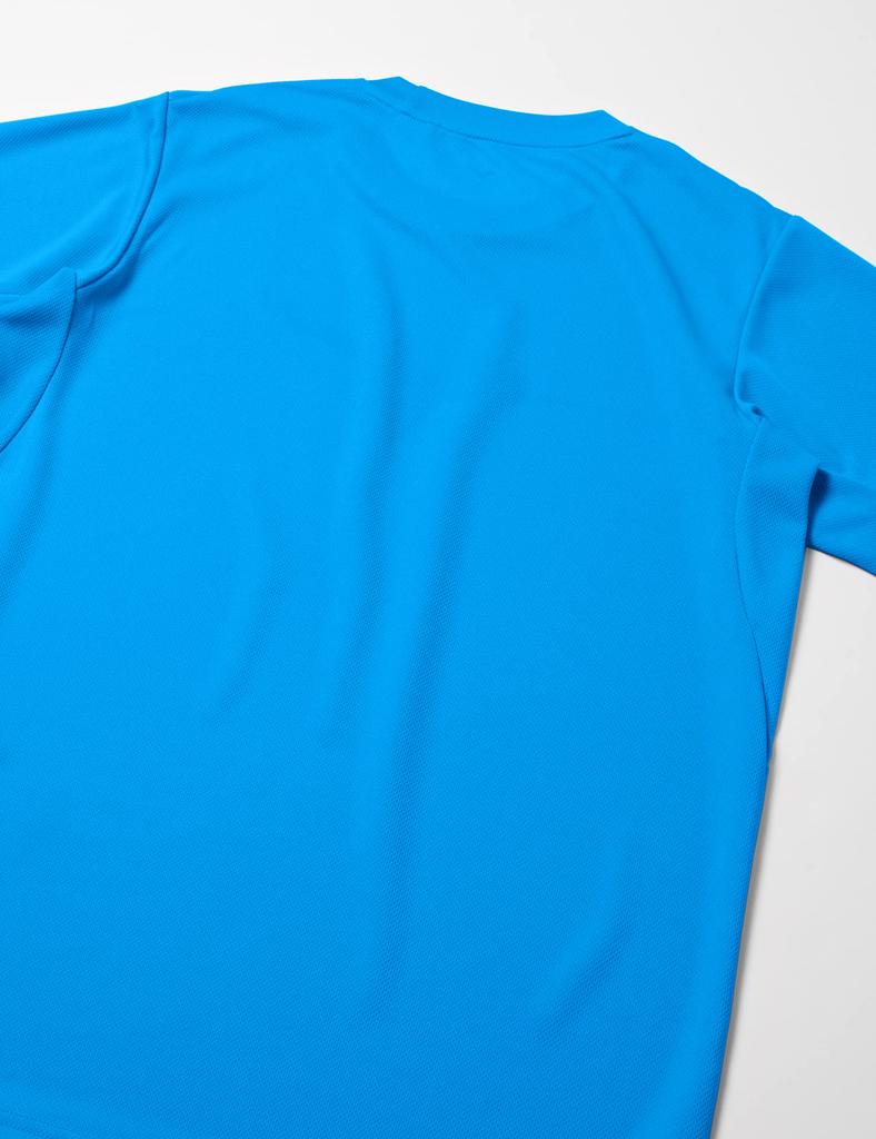 Trainingsbekleidung Kurzarm mit Big und Diva Größe L T-Shirt Logo, Feuchtigkeitstransport Schnelltrocknend, 32MAA155, Blau,