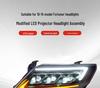 LED Lens Flowing Turn Signals for Toyota Fortuner 2010-2015 Headlight Assembly