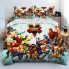 Street Fighter Retro Game Gamer Comforter Bedding Set,Duvet Cover Bed Set Quilt Cover Pillowc