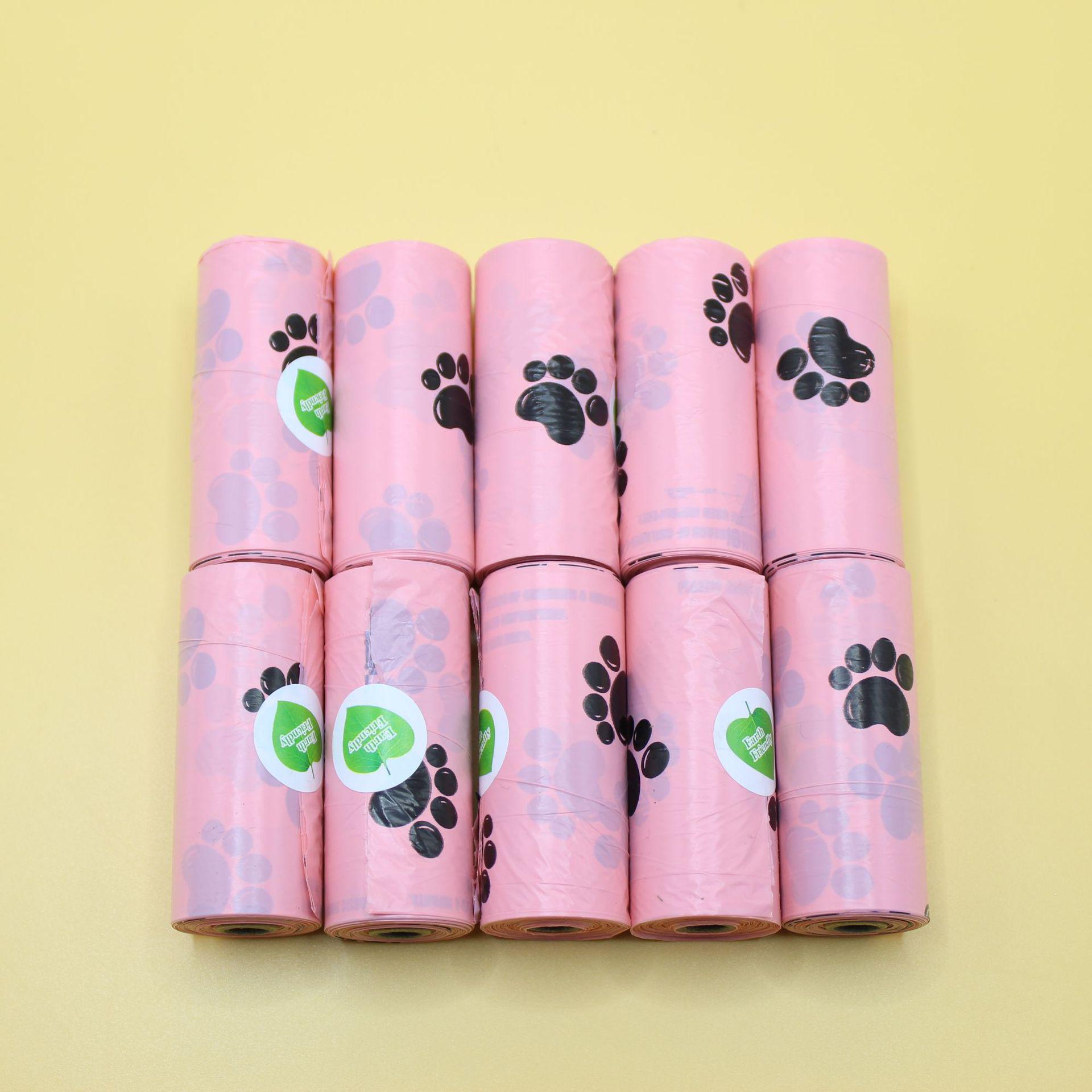 

Biodegradable Paw Print Pet Waste Bags - Thick, Disposable, Eco-Friendly Dog Poop Clean-Up