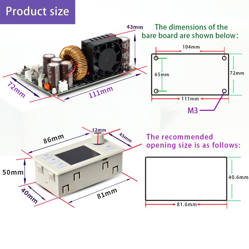 XY7025S 1750W 25A CNC BUCK DC Power Supply  Adjustable CV CC CW Step-Down Converter MPPT Charging 12-85V To 0-70V WIFI 485 IR