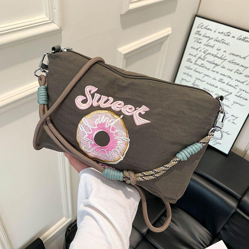 2025 Japanese Embroidery Canvas Crossbody Bag - Gao Yuanyuan Style, Cute Women’s Shoulder Handbag