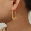 18K Gold-Plated Retro Goose Neck Earrings - European & American Design
